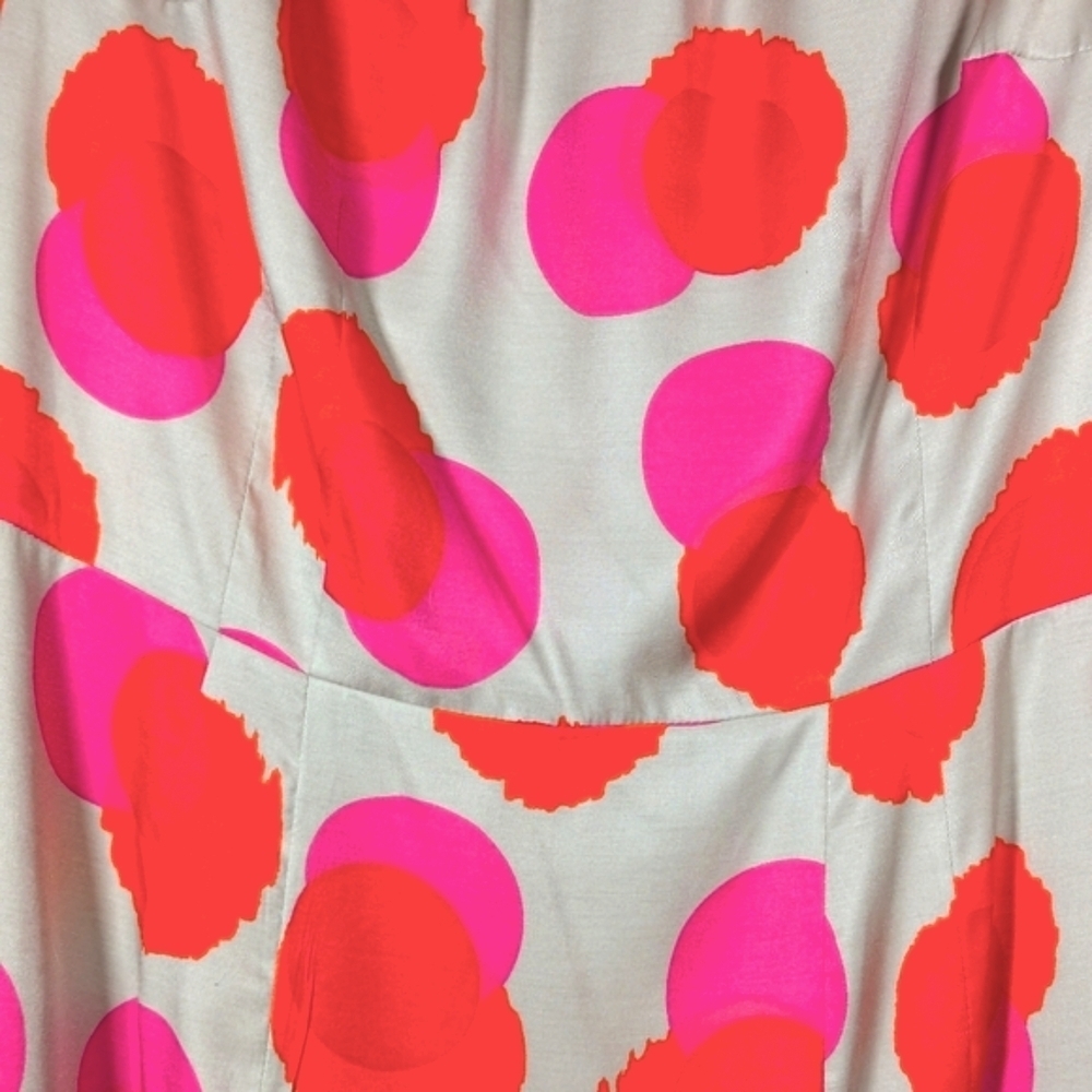 Boden Silk Print Dress Sz 2 - Picture 3 of 9